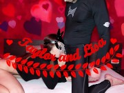 Hot teen fucked hard / slapping / choking / teen orgasm / masks - Taylor and Lisa 1/16