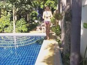 Wide SPREAD JUICY PUSSY at Public Pool 2/16