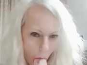 Annabel sucking dildo dick 5/16