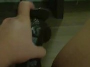 OMG! Tried to sneak moms Bbc dildo back into her room but heard her getting fucked hard 10/16