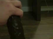 OMG! Tried to sneak moms Bbc dildo back into her room but heard her getting fucked hard 12/16