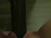 OMG! Tried to sneak moms Bbc dildo back into her room but heard her getting fucked hard 6/16