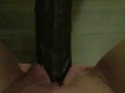 OMG! Tried to sneak moms Bbc dildo back into her room but heard her getting fucked hard 7/16