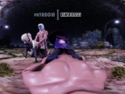 Genshin Impact - Mona & Fischl Moolight Orgy [UNCENSORED VR HENTAI R-18 MMD] 1/16