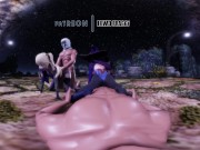 Genshin Impact - Mona & Fischl Moolight Orgy [UNCENSORED VR HENTAI R-18 MMD] 4/16