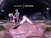 Genshin Impact - Mona & Fischl Moolight Orgy [UNCENSORED VR HENTAI R-18 MMD] 9/16