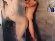 VIVID SHOWER FUCK - Blonde Girl with Perfect Tits is Cock Hungry for Her Best Friend