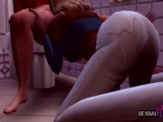 Horny Stepsister Wants My Squirt in her Mouth - Sexual Hot Animations 2/16