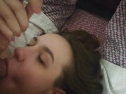 he sat on my face so that I suck his balls, cum on face - Sunako_Kirishiki