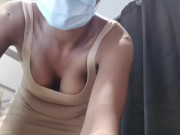 The Sexy Nahomy Playing With Her pussy And Ass In ZARA Clothes Store 3/16