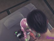 Kimetsu No Yaiba Hentai - Mitsuri Blowjob and Doggy Anal with cum inside 3/16