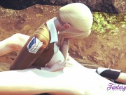 Attack on Titans Hentai - Annie Boobjob and Fucked with cum inside 5/16