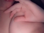 Cheated in front of my house with stranger and he creampied me now I’m playing with his cum 8/16