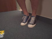 Fake Hostel MILF Babe and Teen Take Turns Fucking Young Stud 5/16