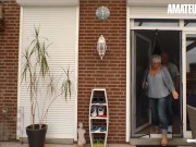 HausfrauFicken - Horny German Mature Hardcore Pussy Fuck With Old Neighbor - AMATEUREURO 1/16