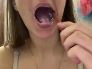 Morning teeth brushing. Smelly and dirty mouth   2/16