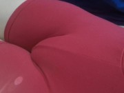 My red shorts hiding my tight pussy mound. 6/16
