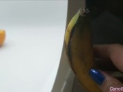 Fruit Finger Fuck | Orange juicy love | Secret Masturbation Part 1 14/16