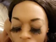 Cumshot/Facial Compilation with Sexy Ebony (Twitter @SwingLikeTarzan)