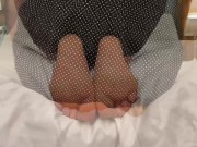 MILF STRIPS PANTIES ANKLES CUFFED FEET TEASED & POKED 5/16