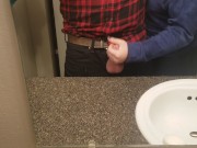 Couldnt wait for him to undress, so I jerked him off in his work clothes. 10/16