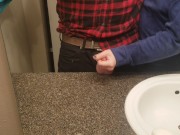 Couldnt wait for him to undress, so I jerked him off in his work clothes. 13/16