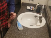 Couldnt wait for him to undress, so I jerked him off in his work clothes. 5/16