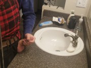 Couldnt wait for him to undress, so I jerked him off in his work clothes. 8/16