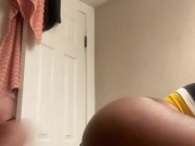 Bubble but ebony takes big dick on bathroom sink 1/16
