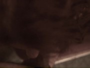 Slim brunette sucking my big cock pov with cum in mouth 2/16