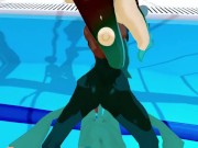 Fucking Marina at the pool, lets you cum inside - Splatoon 2 Hentai 7/16