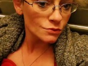 Playing with my pussy in Public Restroom 12/16