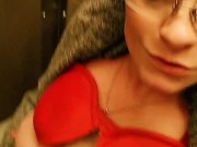 Playing with my pussy in Public Restroom 7/16