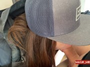 PART 1 - Pervert flashing naive delivery woman and she helps out 16/16