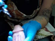 She tattooing my cock, so meet TattwoD  9/16