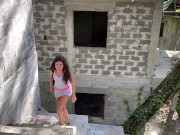 Four guys picked up a girl on the street and fucked her in an abandoned house. Part 1 9/16