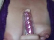 Purple Lingerie Purple Toy At Home Alone Play 13/16