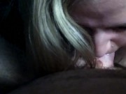 blonde milf sucks my cock til i cum in her mouth 14/16