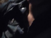 Peeing on the side of the road before security comes then daddy finish peeing all in my mouth 1/16