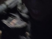 Peeing on the side of the road before security comes then daddy finish peeing all in my mouth 11/16