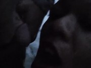 Peeing on the side of the road before security comes then daddy finish peeing all in my mouth 15/16