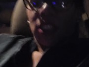 Peeing on the side of the road before security comes then daddy finish peeing all in my mouth 2/16