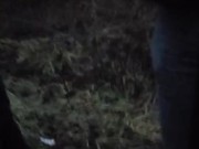 Peeing on the side of the road before security comes then daddy finish peeing all in my mouth 9/16