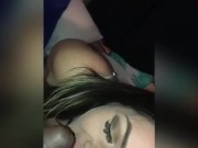Sexy bbw gets facial from bbc and wipes cum on snoring white boyfriend(snippet from new vid) 5/16