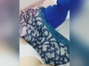 Sexy nerdy bbw gets vengeful beside snoring white boyfriend with huge bbc (wipes his cum on bf)  15/16