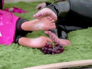 Gently Soft Foot Fetish Play Of Two Pretty Curvy Ladies, 4k foot fetish video 1/16