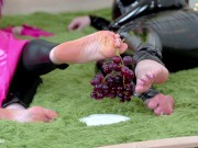 Gently Soft Foot Fetish Play Of Two Pretty Curvy Ladies, 4k foot fetish video 15/16