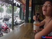 Asian amateur teen hottie went for coffee and then for a hard fuck 6/16