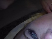 Dutch girl gets an eye facial cum in both eyes 6/16