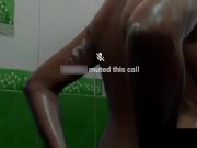 Sri Lanka Muslim girl bathing video call leaked big milky boobs 16/16